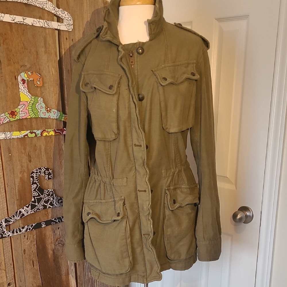 Women's  Free People Olive Utility Jacket size Large